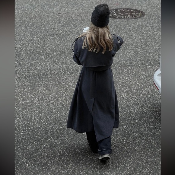 NA-KD by Josephine HJ Grey Wool Trench Coat - EU 36 - Picture 10 of 16